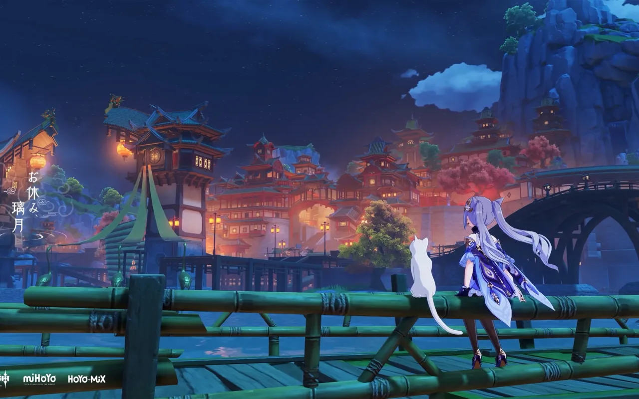 Keqing Liyue Harbor live wallpaper preview