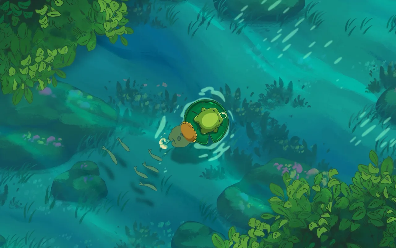 Lazy River Toads live wallpaper preview