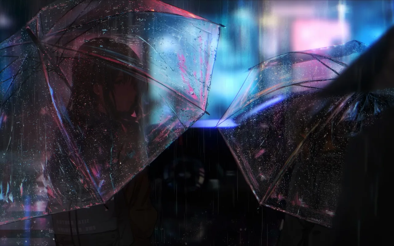 Rain Girl live wallpaper preview