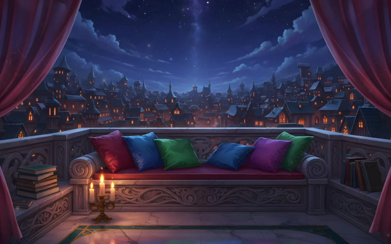 Dark Fae Balcony live wallpaper preview