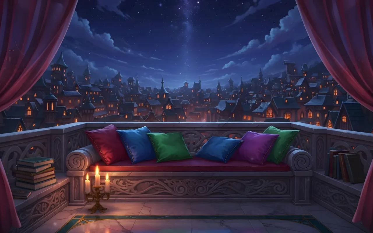 Dark Fae Balcony live wallpaper preview