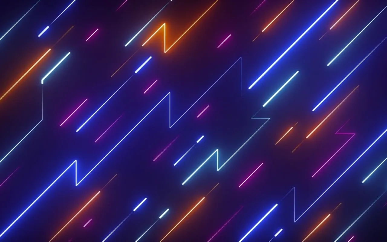 Abstract Neon Lines live wallpaper preview