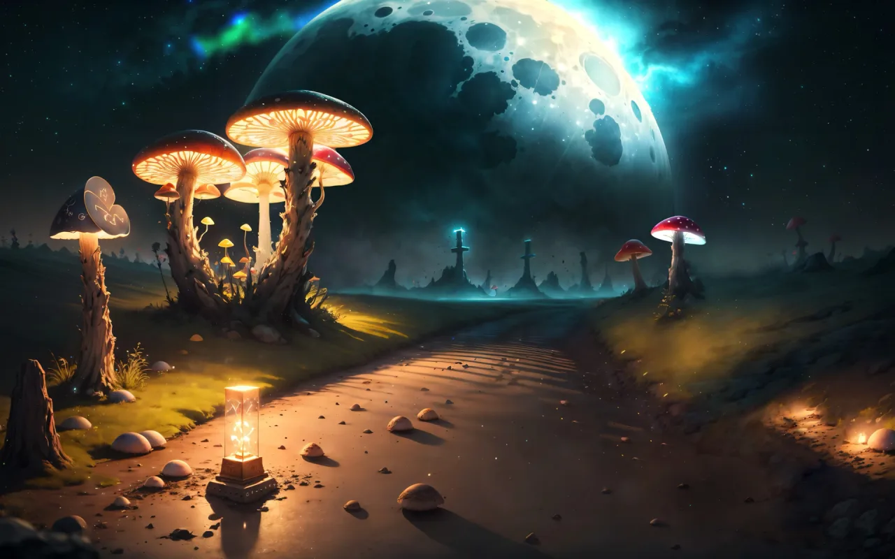 Mushroom Planet live wallpaper preview