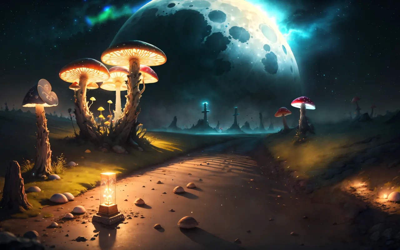 Mushroom Planet live wallpaper preview