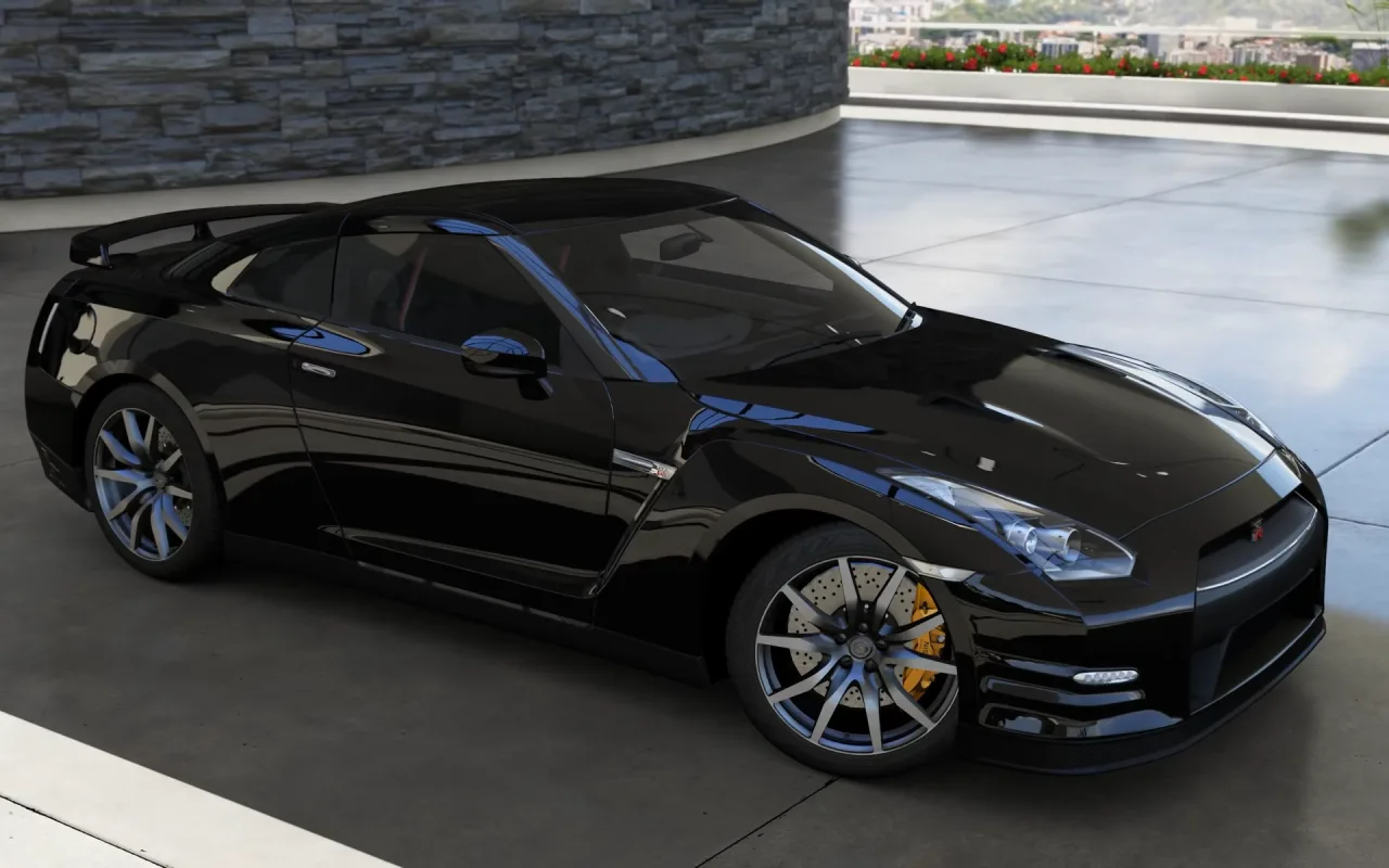 Nissan GT-R Black Edition live wallpaper preview