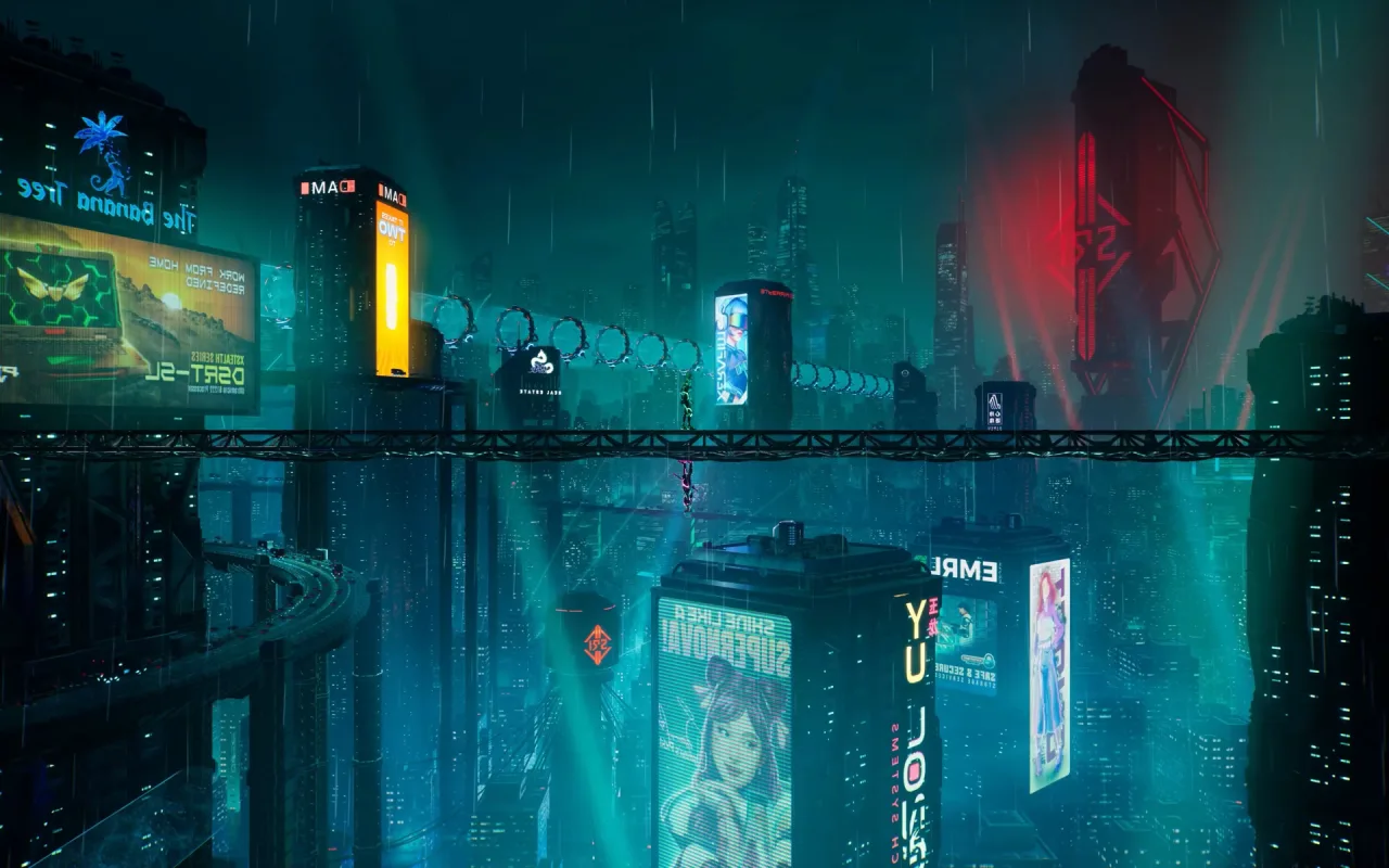 Cyberpunk City live wallpaper preview