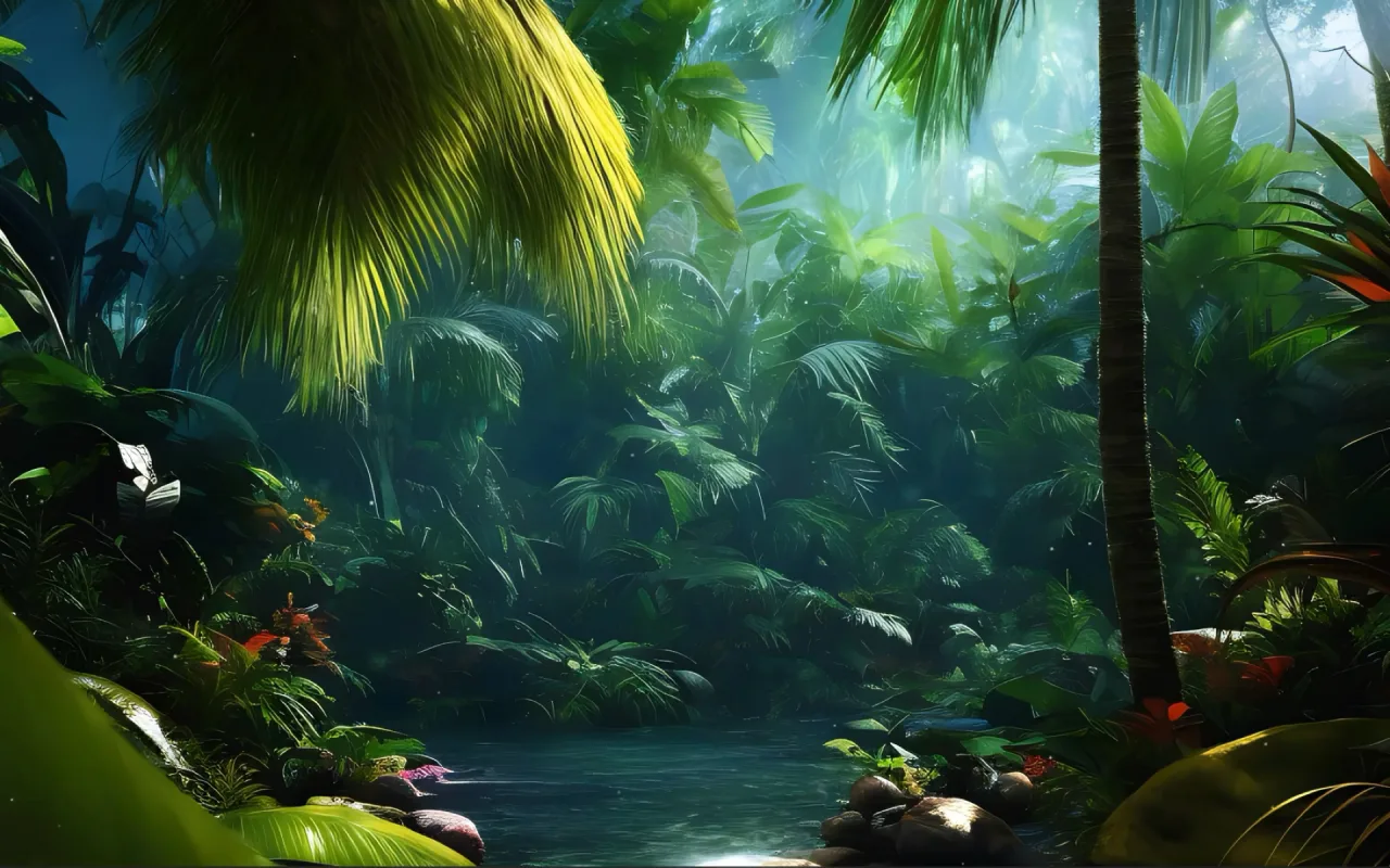 Lush Jungle live wallpaper preview