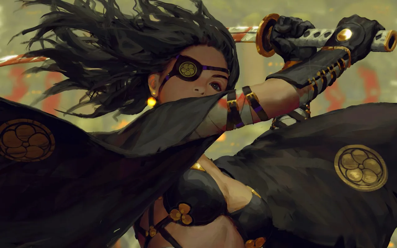 One Eyed Samurai Warrior live wallpaper preview