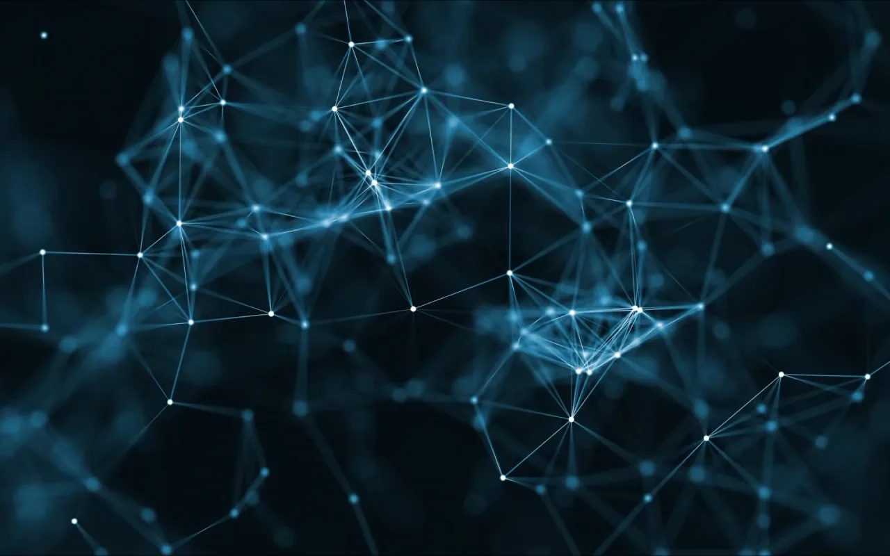 Blue Particles live wallpaper preview