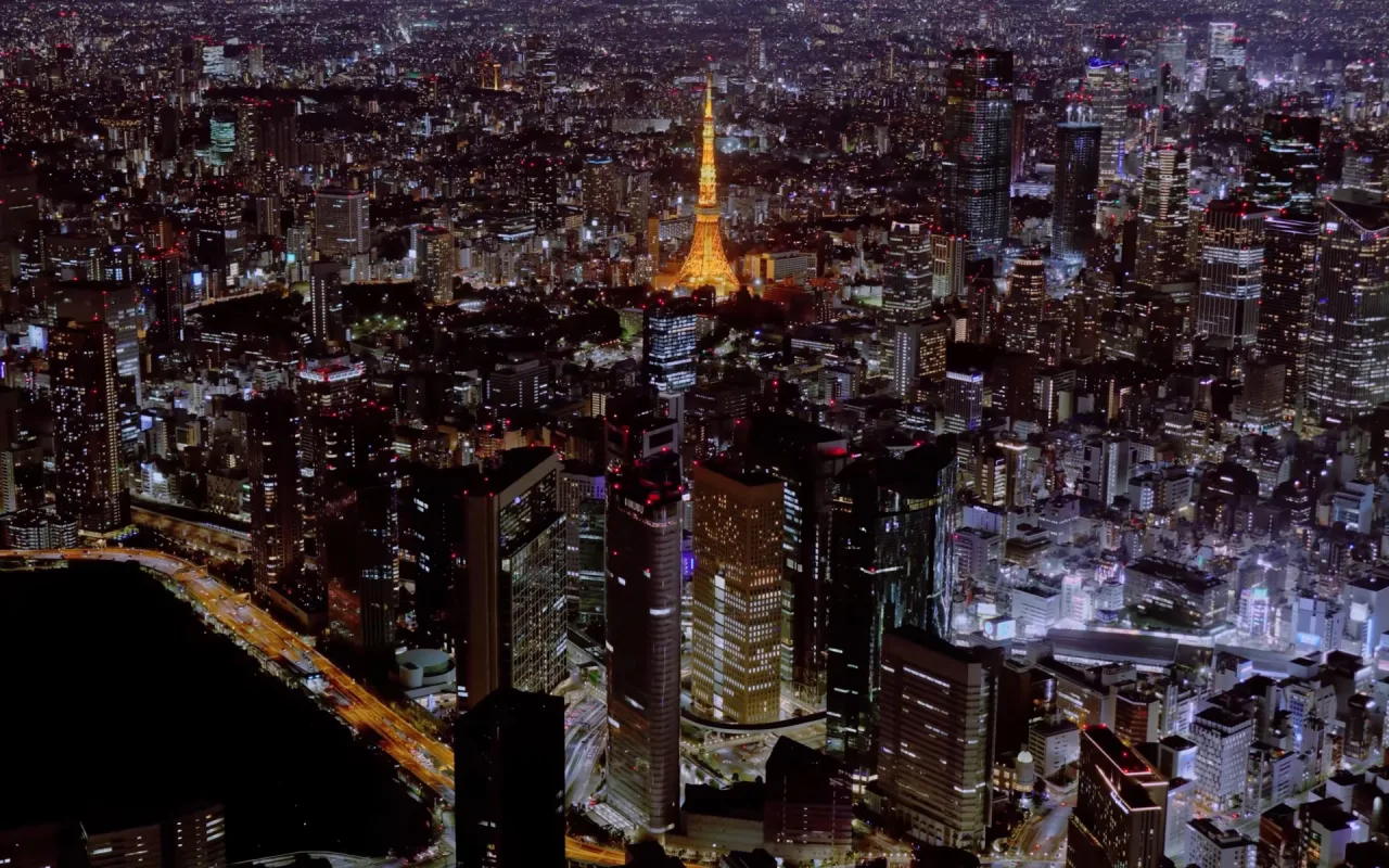 Tokyo Twilight Aerials live wallpaper preview