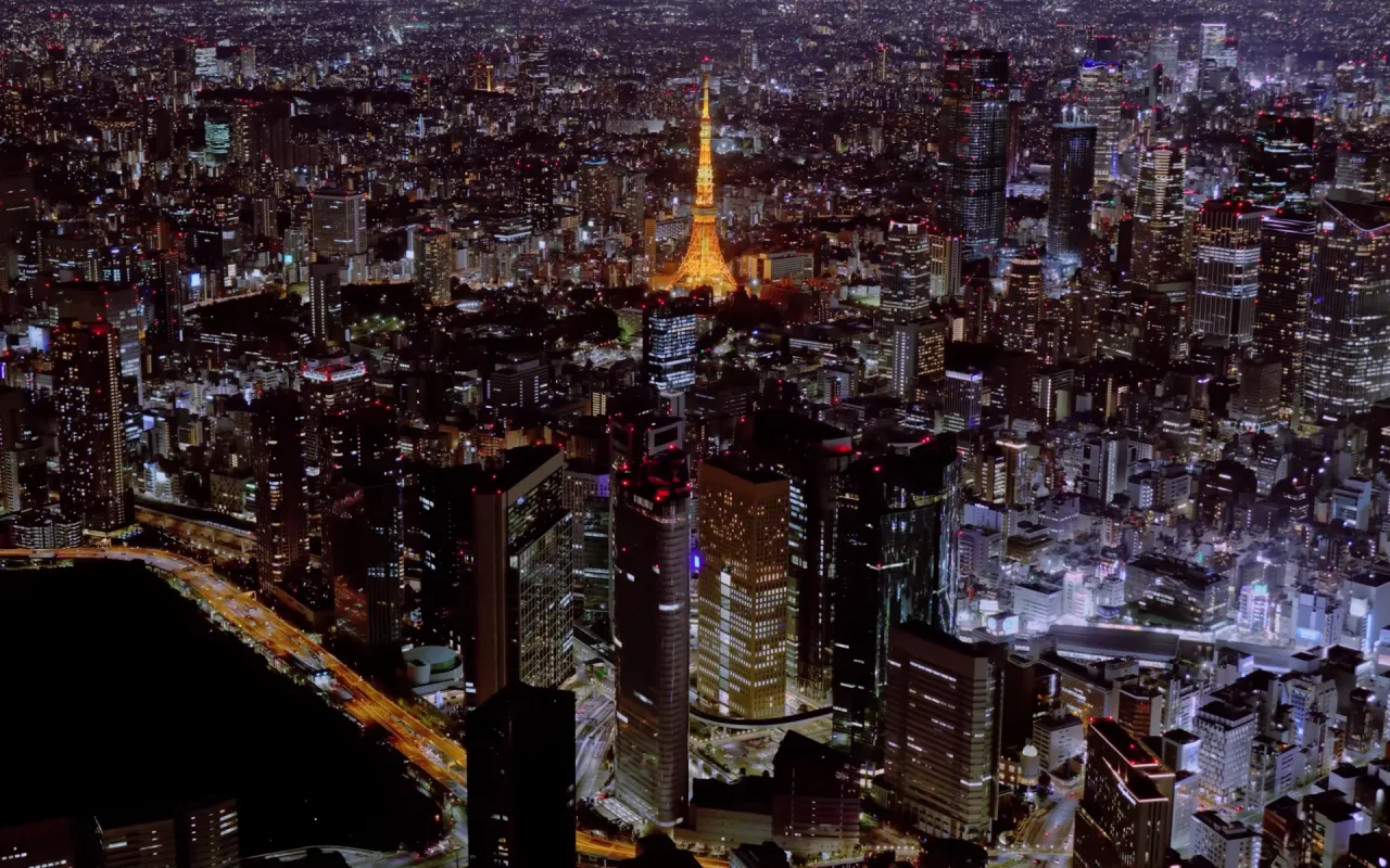 Tokyo Twilight Aerials live wallpaper preview