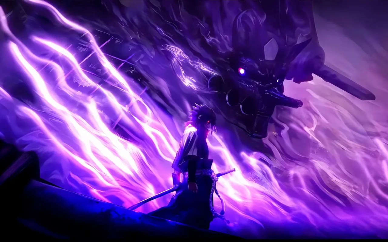 Sasuke's Susanoo live wallpaper preview