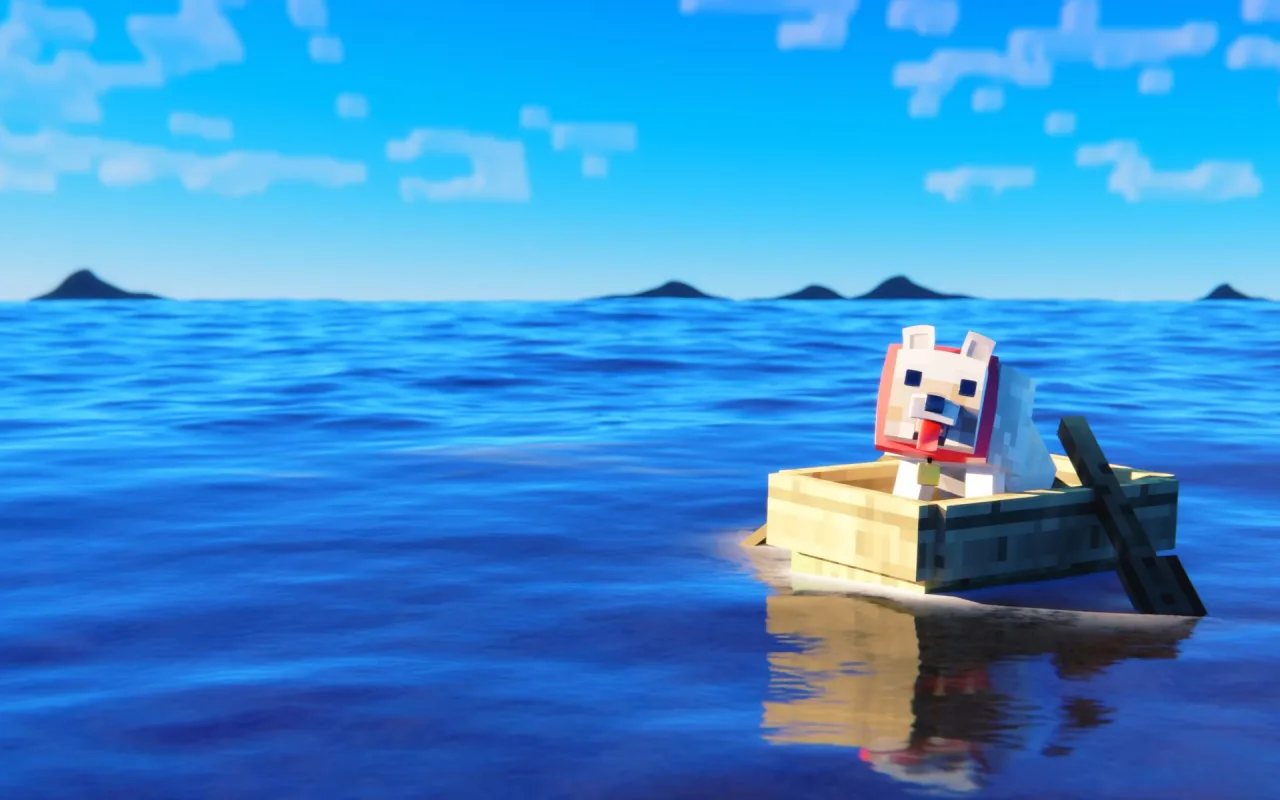 Minecraft Puppy live wallpaper preview