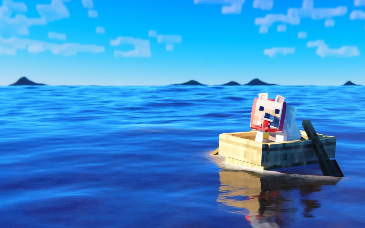 Minecraft Puppy live wallpaper preview