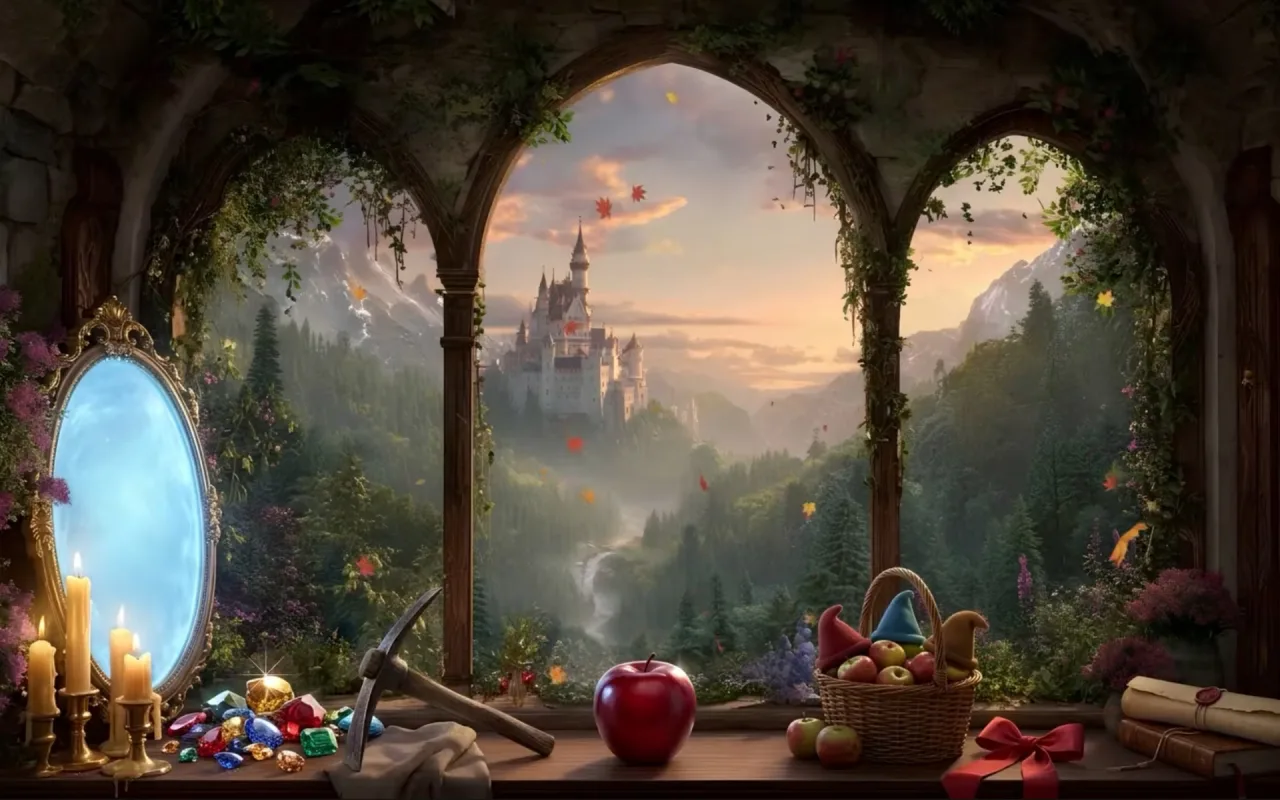 Snow White's Castle View live wallpaper preview