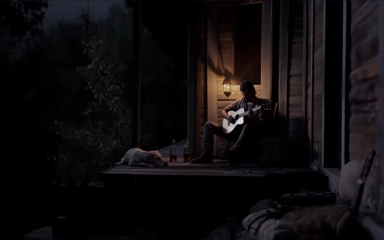 Joel's Playing His Guitar live wallpaper preview