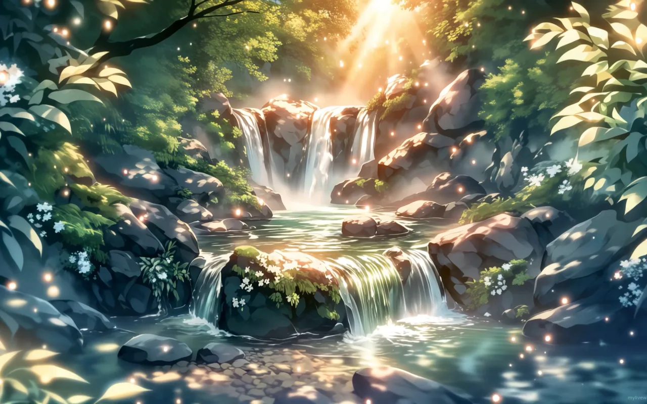 Nature Magical Waterfall live wallpaper preview