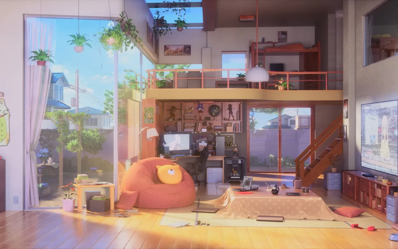 Lo-fi Room live wallpaper preview