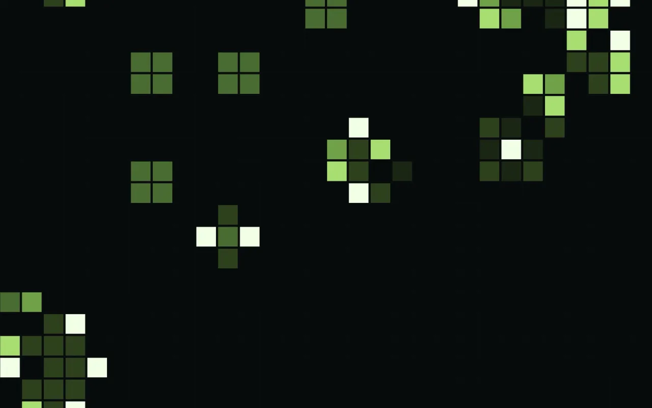 Conway's Game of Life Lime live wallpaper preview