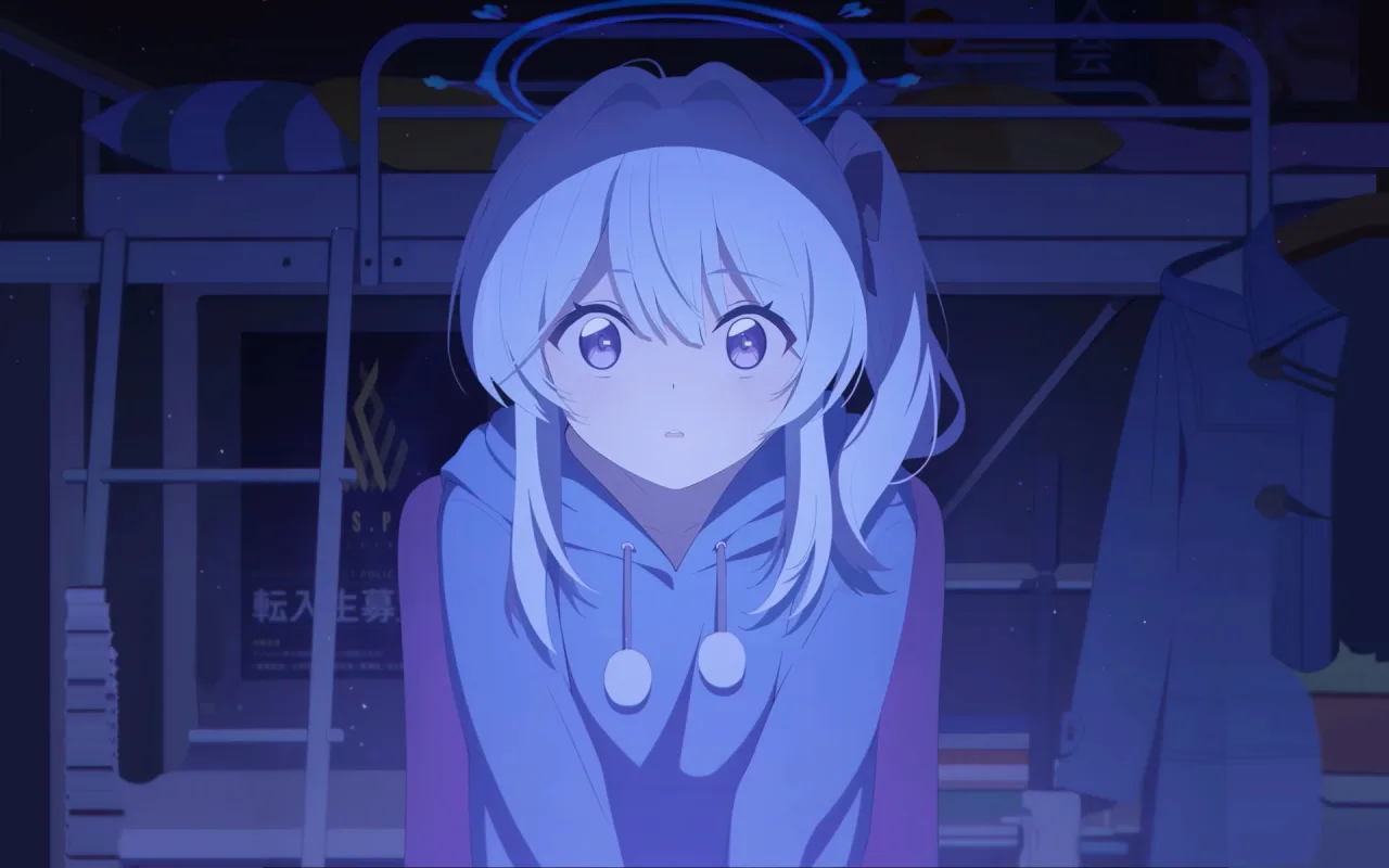 Miyako in hoodie live wallpaper preview