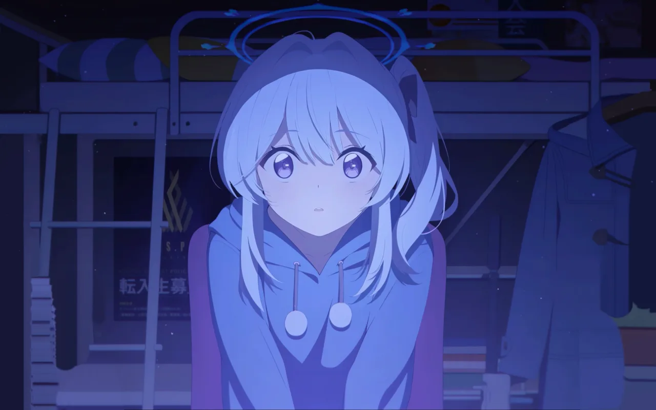 Miyako in hoodie live wallpaper preview