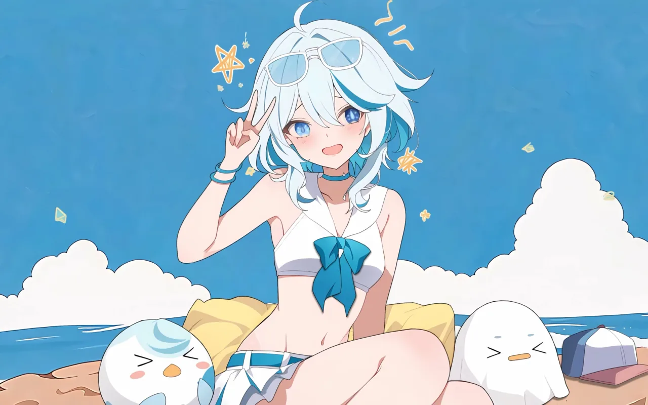 Furina Summer live wallpaper preview