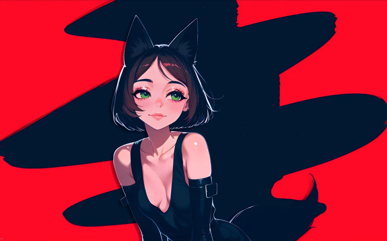 Catgirl live wallpaper preview