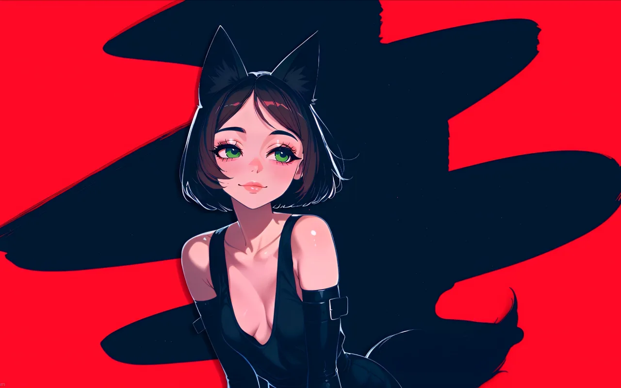 Catgirl live wallpaper preview