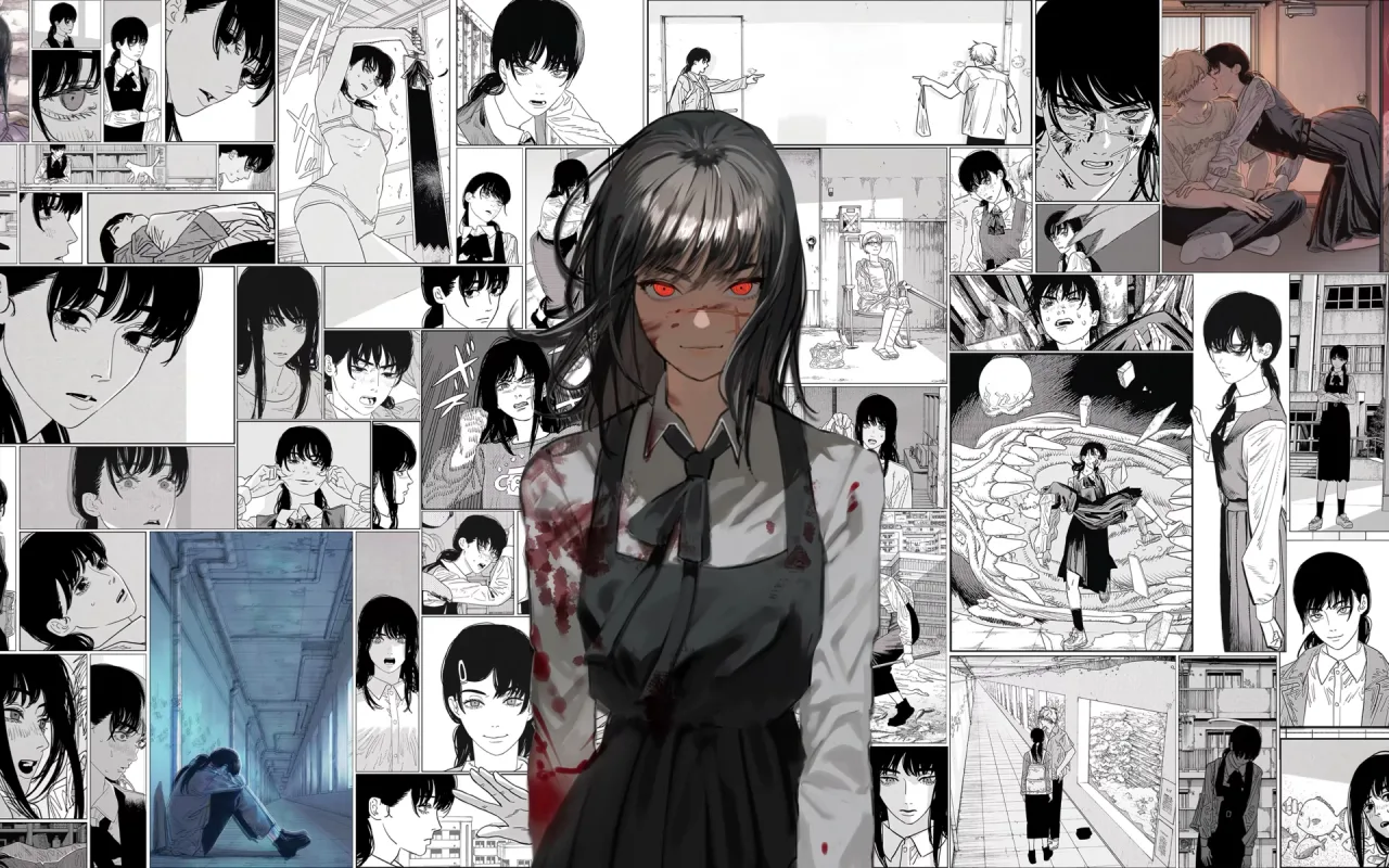 War Devil Manga Scroll Chainsaw Man live wallpaper preview