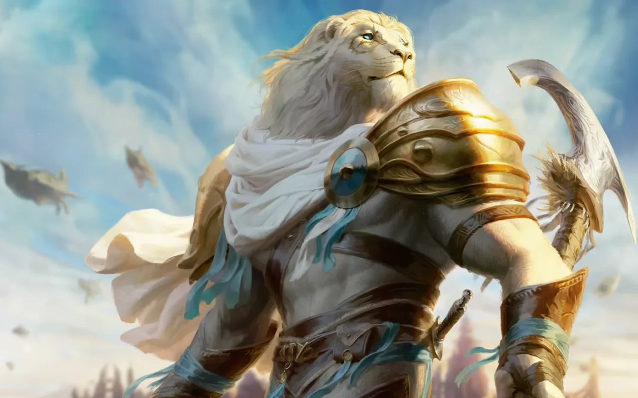 Ajani Goldmane live wallpaper preview