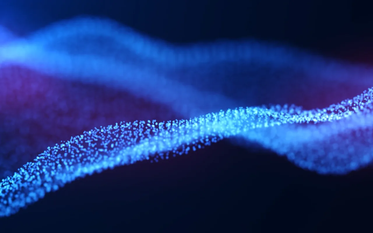 Blue Particle Wave live wallpaper preview