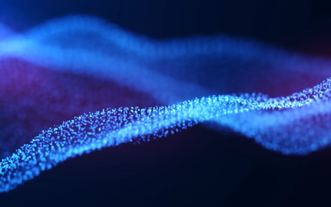 Blue Particle Wave live wallpaper preview