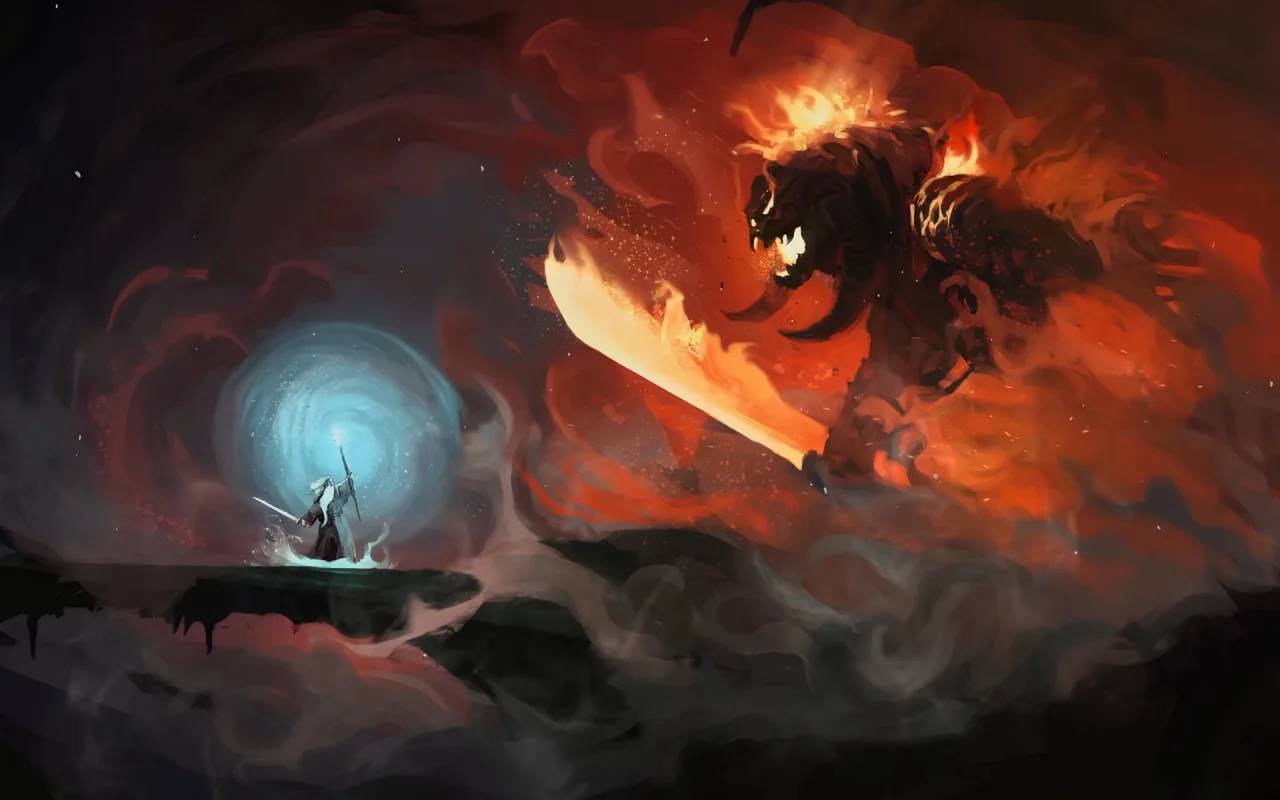 Gandalf vs. Balrog live wallpaper preview