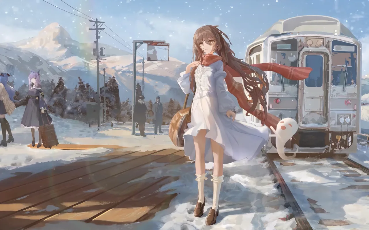 Hu Tao Winter live wallpaper preview