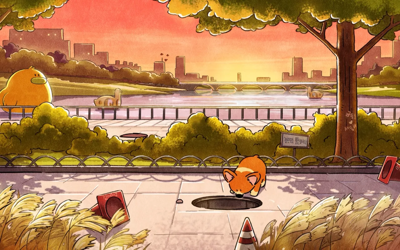 Corgi Park live wallpaper preview
