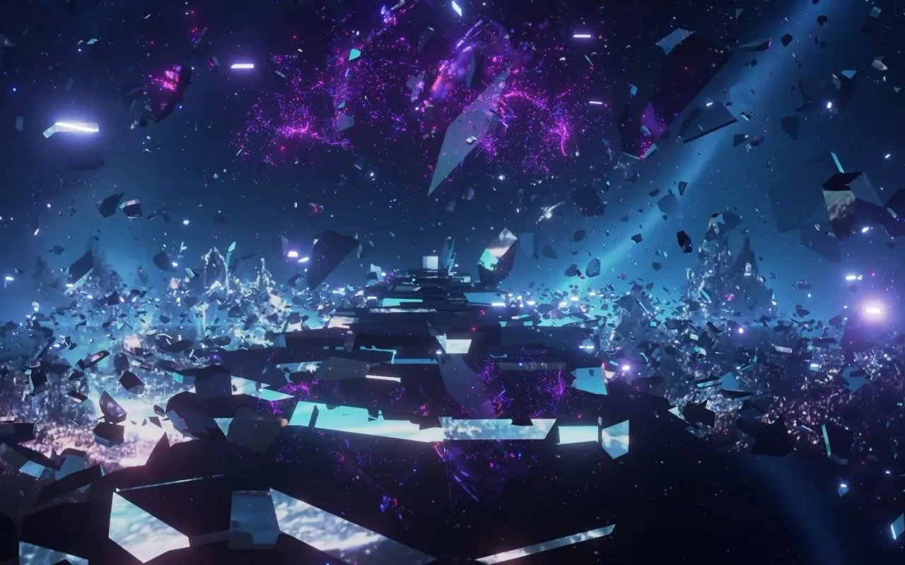 Cosmic Fragments live wallpaper preview
