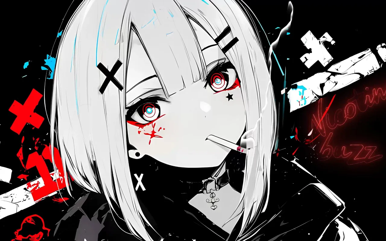 Nicotine Girl live wallpaper preview