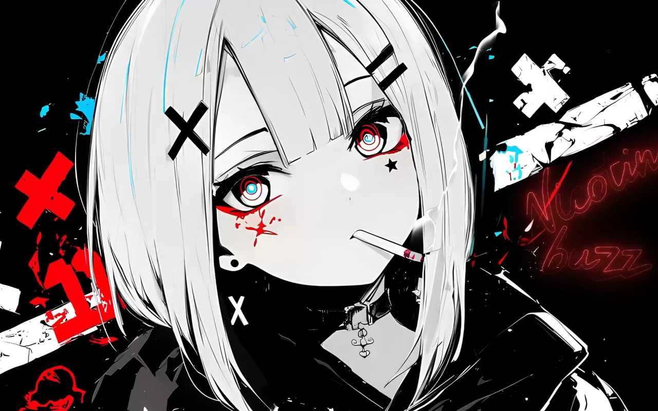 Nicotine Girl live wallpaper preview