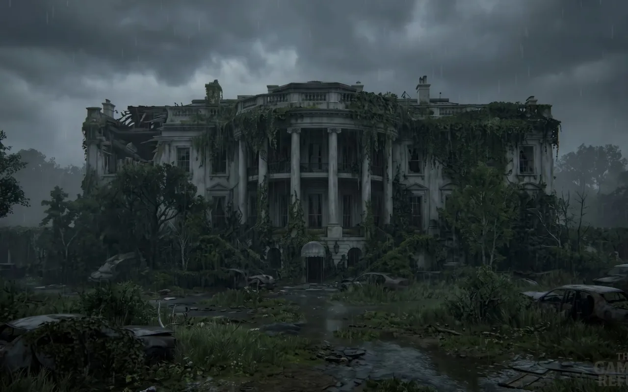 The Last Of Us: Abandoned White House Ruins live wallpaper preview