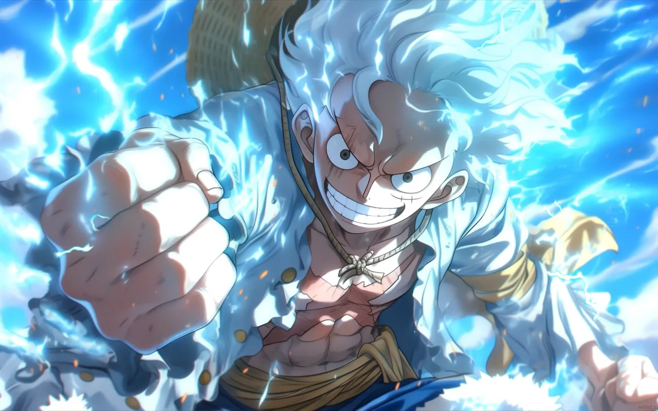 Luffy Gear 5 live wallpaper preview