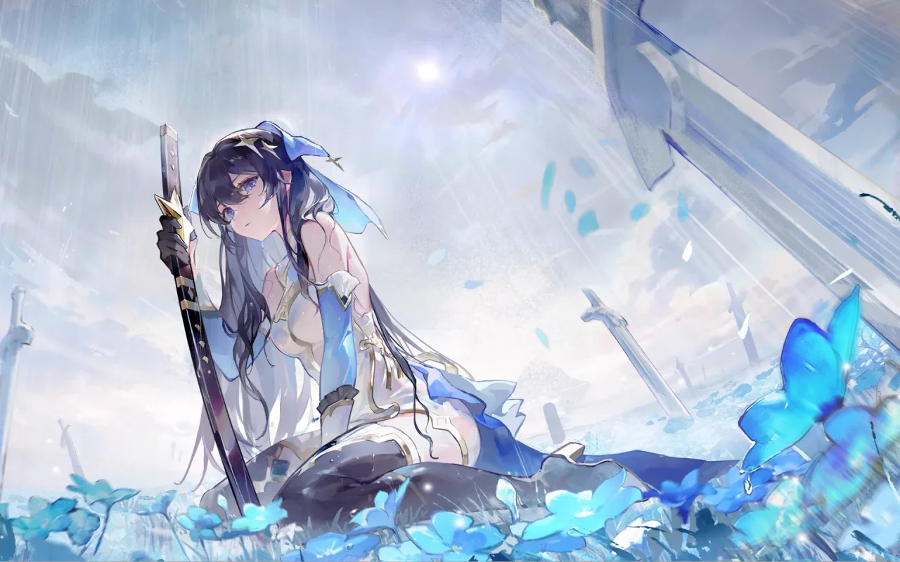 Blue Flower Field live wallpaper preview