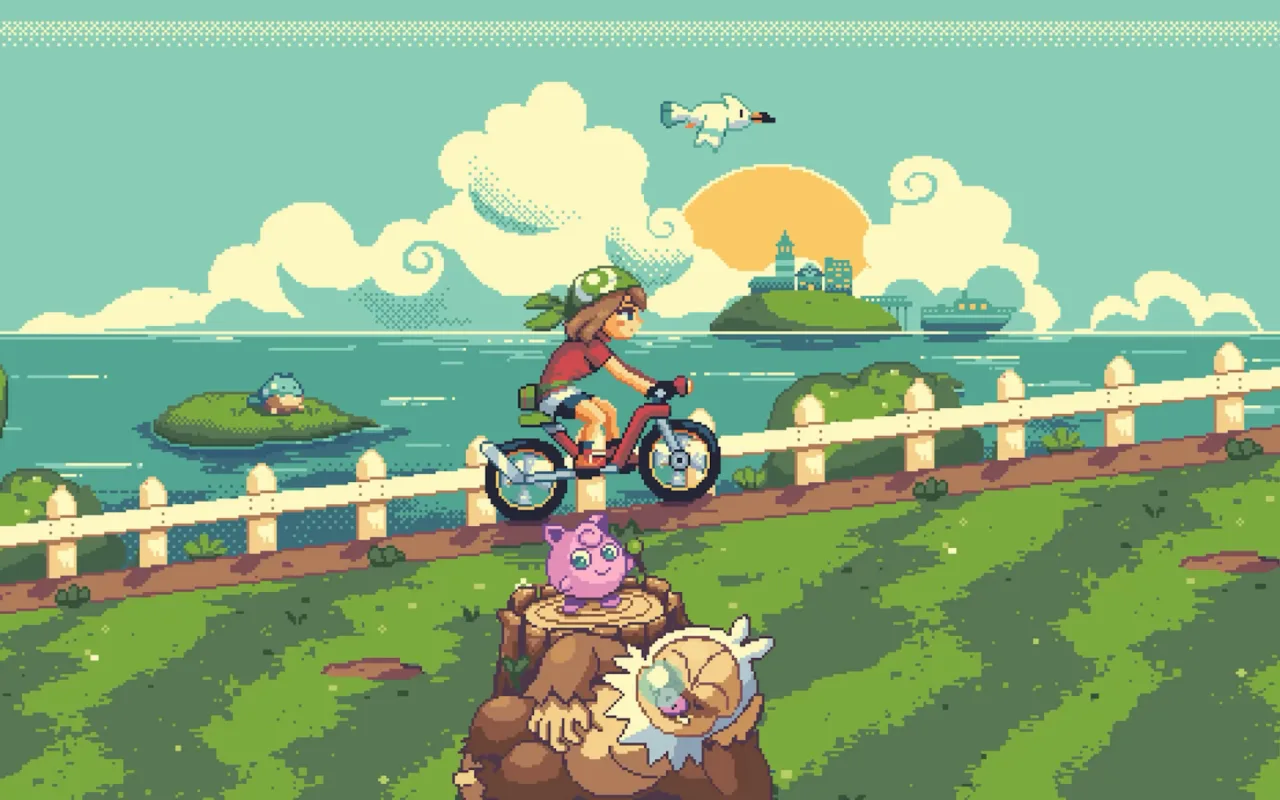 Pokémon Biking live wallpaper preview