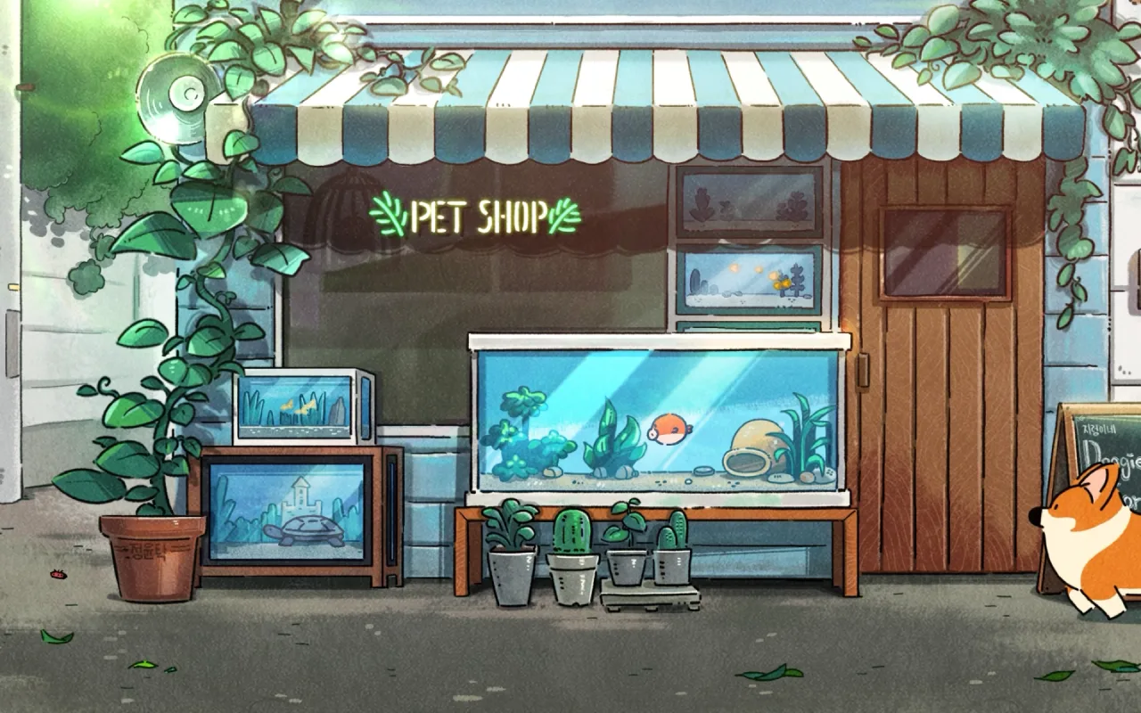 Corgi Pet Shop live wallpaper preview