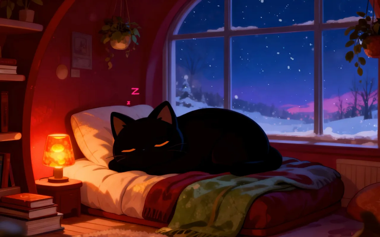 Sleeping Giant Cat live wallpaper preview