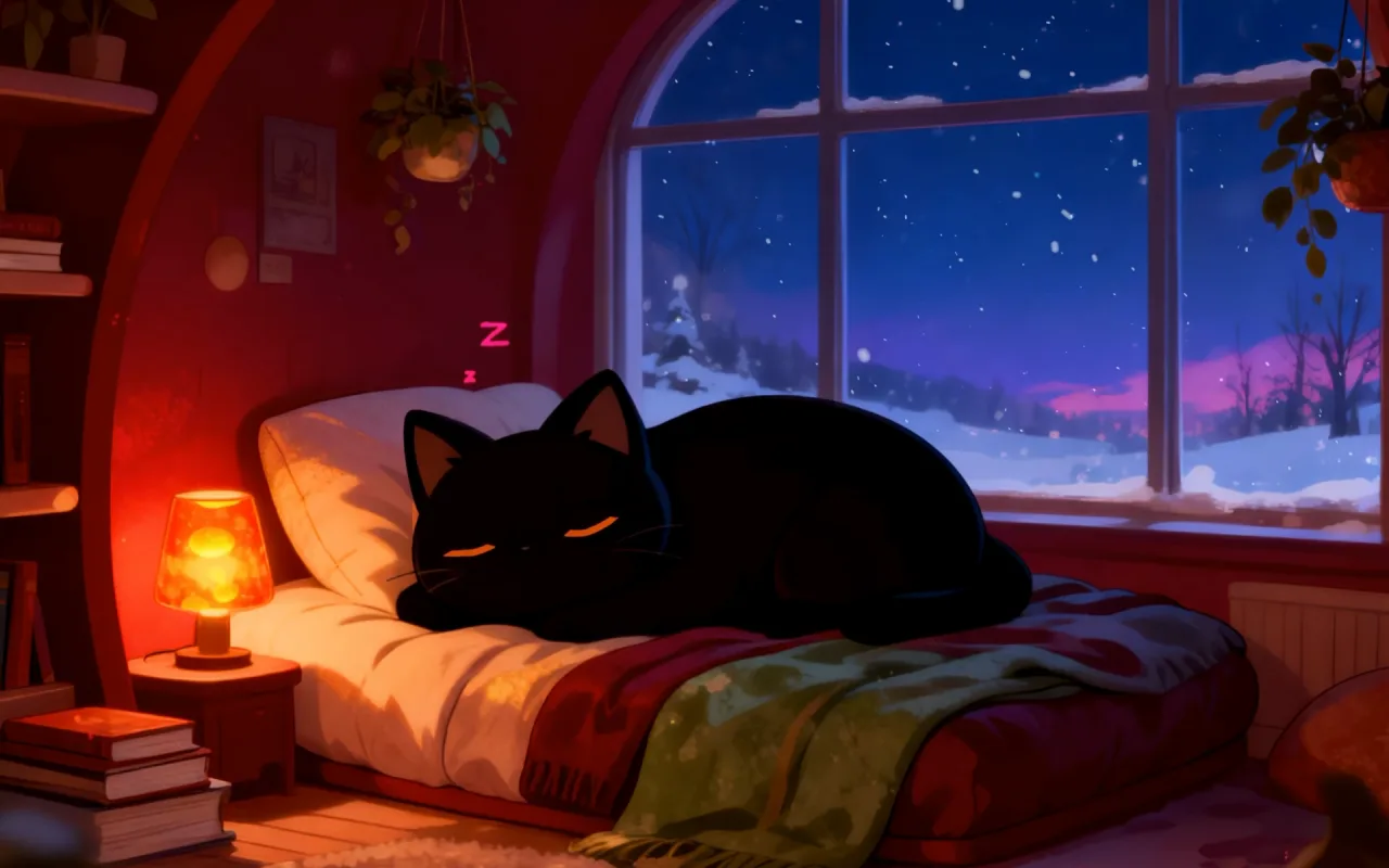 Sleeping Giant Cat live wallpaper preview