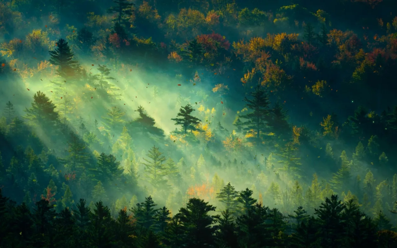 In The Early Morning Forest live wallpaper preview