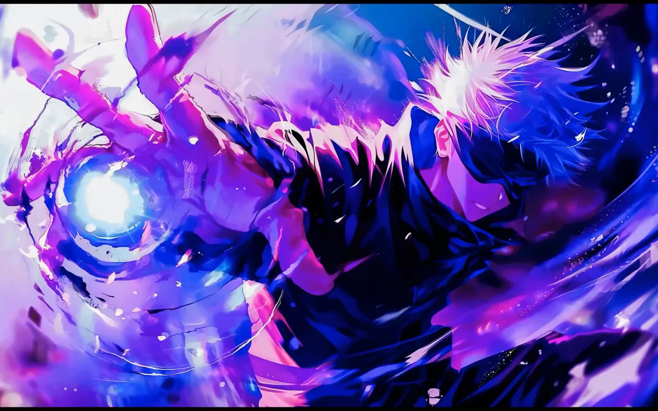 Gojo Hollow Purple live wallpaper preview