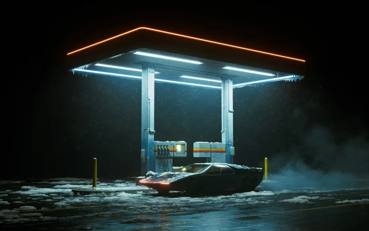 Midnight Fuel Stop live wallpaper preview