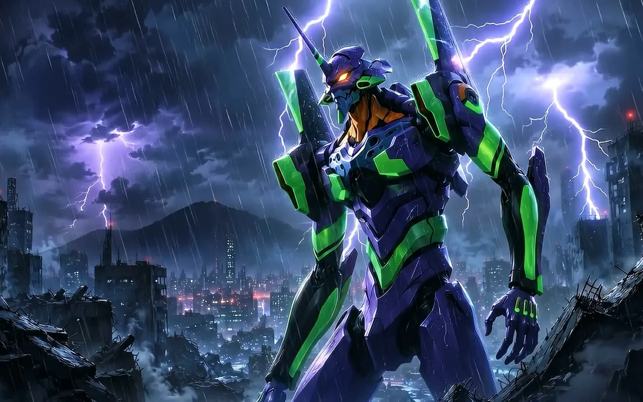 EVA 01 RAIN live wallpaper preview