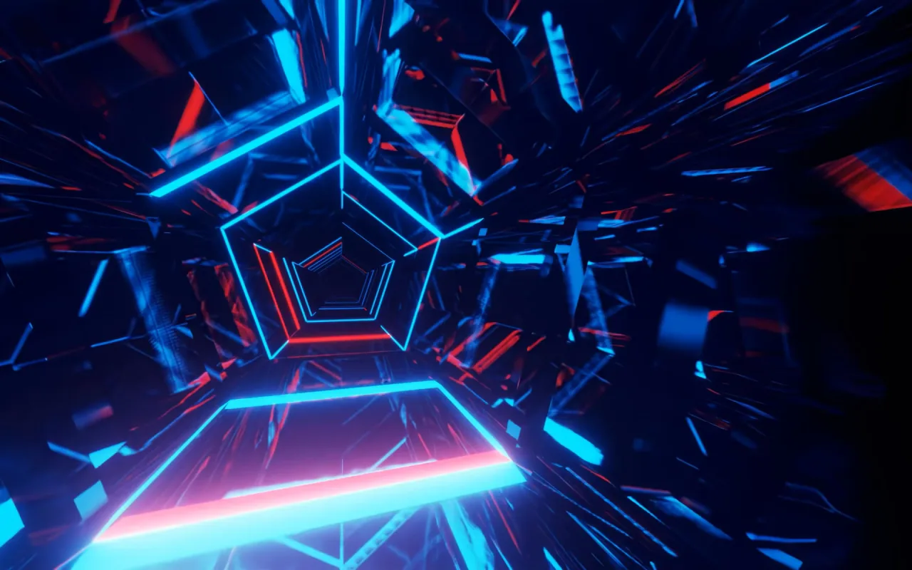 Neon Tunnel live wallpaper preview